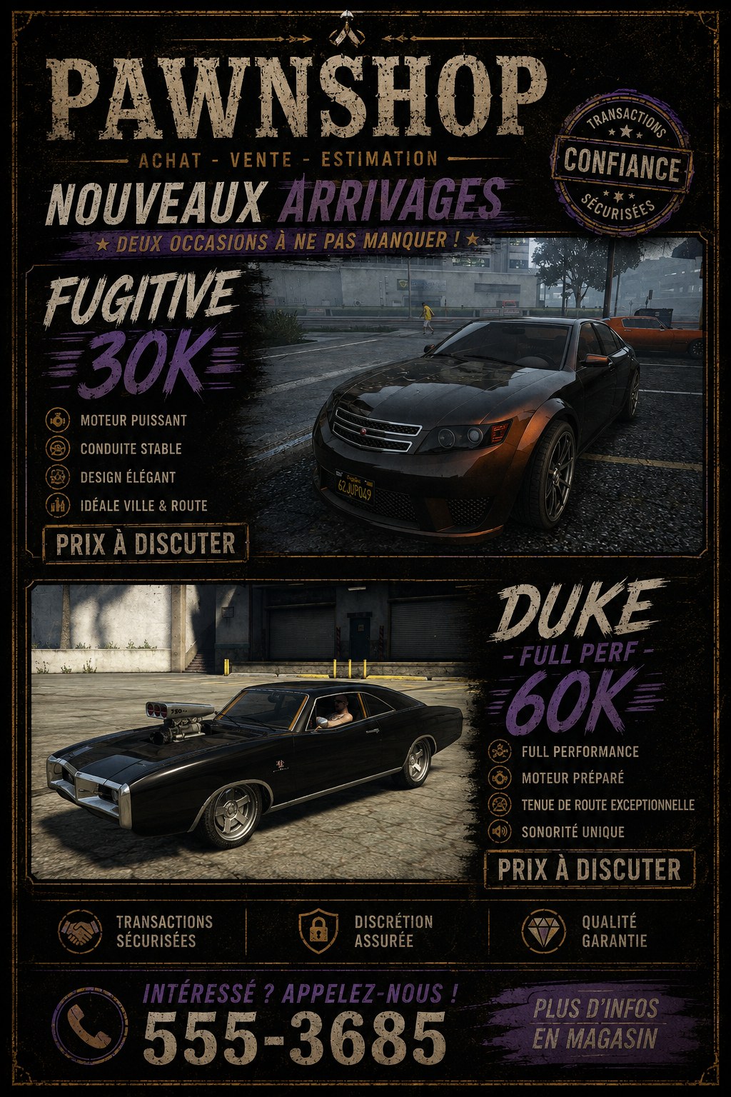 2 Voitures d'exception à saisir au plus vite !!!