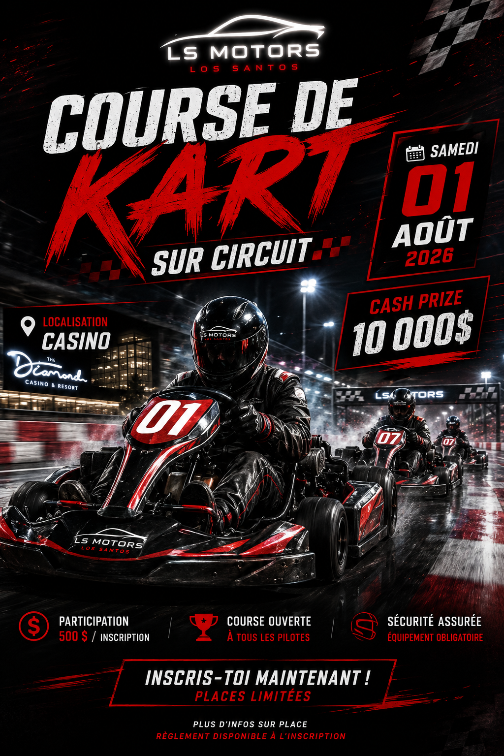 🏎️ LS MOTORS - GRAND PRIX DE KARTING À LOS SANTOS ! 🏎️