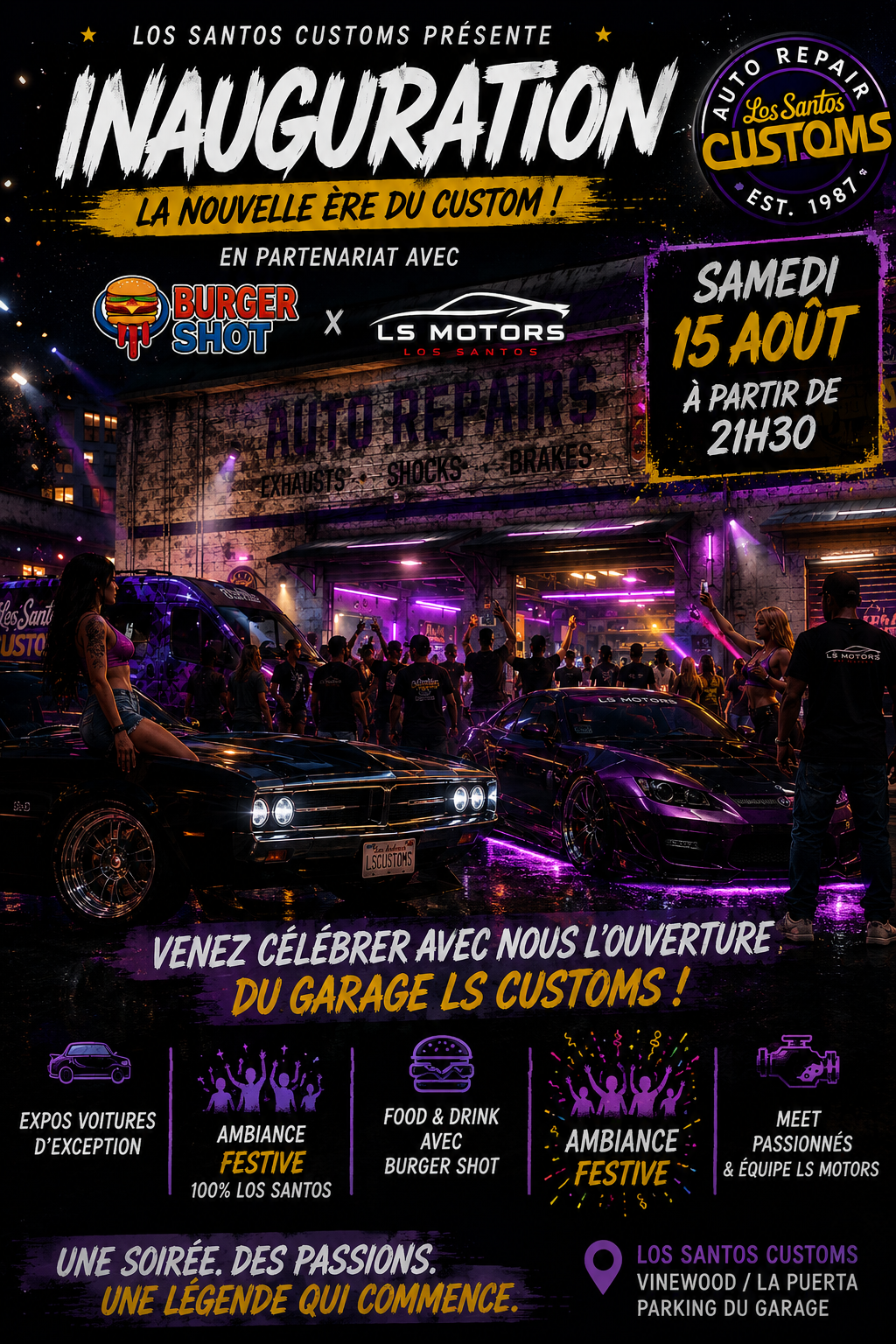 Inauguration du Los Santos Custom